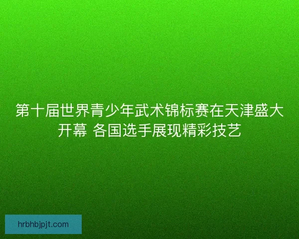 第十届世界青少年武术锦标赛在天津盛大开幕 各国选手展现精彩技艺